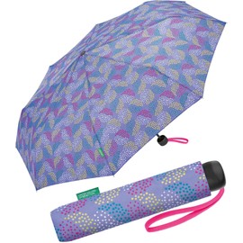 Benetton Pocket Umbrella Super Mini Dots, Pop Dots Deep Periwinkle