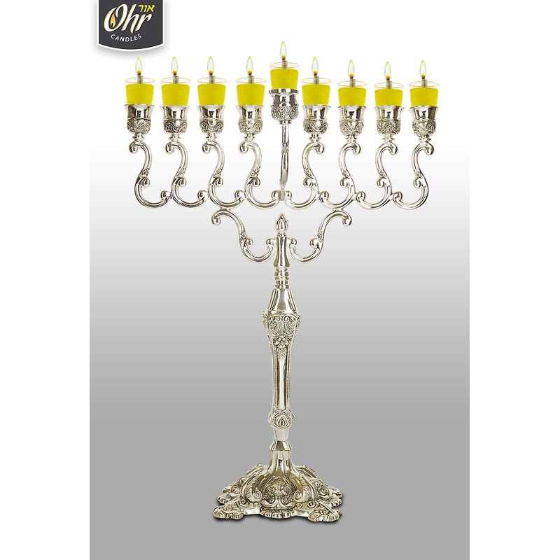 OHR CANDLES E-Z Light 44 Jelled Olive Oil Chanukah Candles