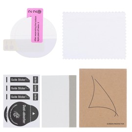 sourcing map 2pcs Watch Glass Screen Protectors 36mm HD High Definition Anti-Scratch Waterproof Ultra-Thin TPU Universal Smartwatch Screen Protective Film with Cloth Sticker Scraping Card