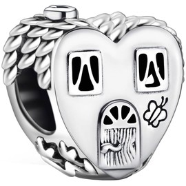 WINRARO Family Lovers Sister Friends DIY Charms for Bracelets 925 Sterling Silver Bead Dangle Valentine's Day Mother's Day Jewelry Gift for Women Girls, Silver