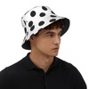 GYLILI Polka Dot Black White Bucket Hat for Women and