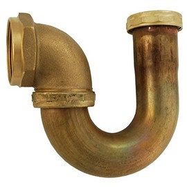 Brass L.A. Pattern Sink Trap Connection and L.A. Code Sink Trap, 1 1/2" Tube