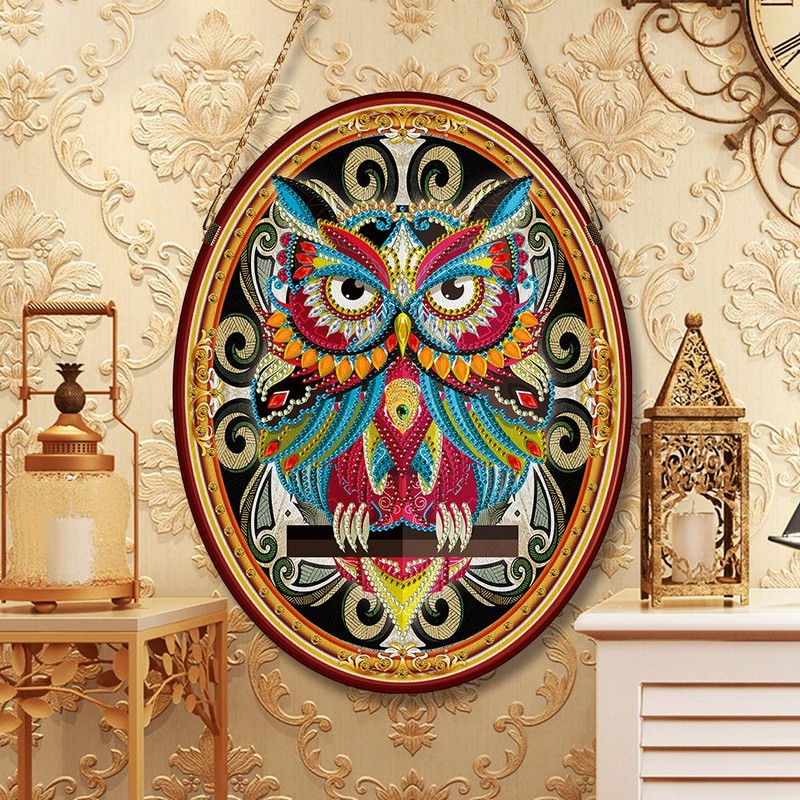 DIY Leather Diamond Painting Diamond Embroidery Crafts Home Hanging Picture