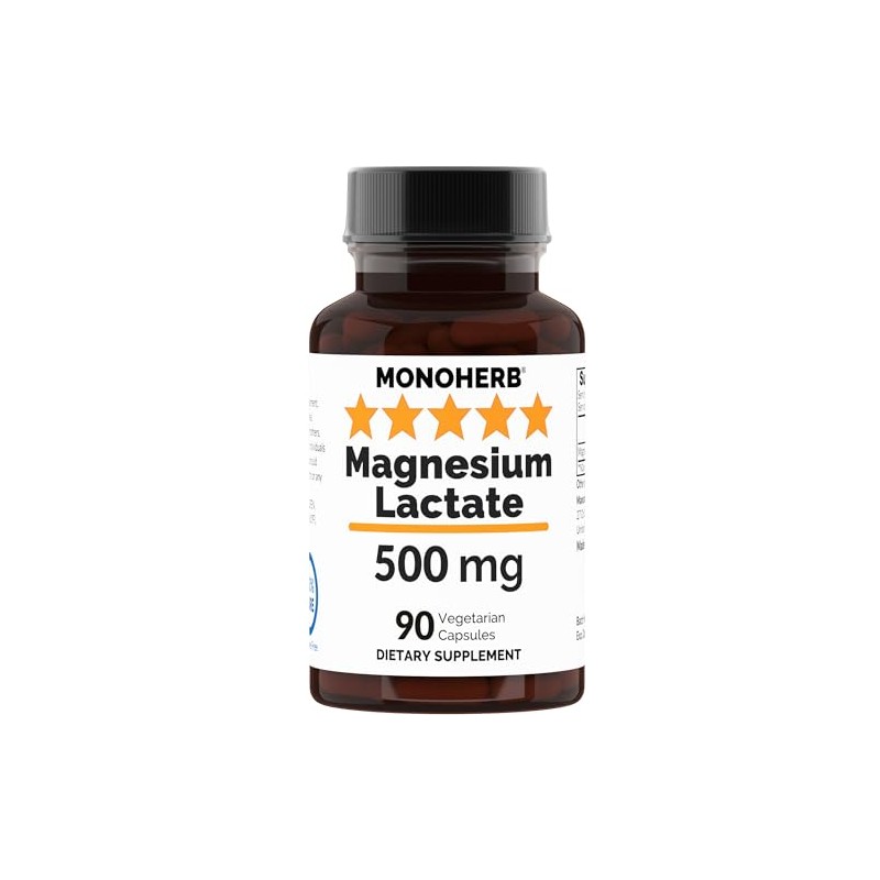 Magnesium Lactate 500 mg - 90 Vegetarian Capsule