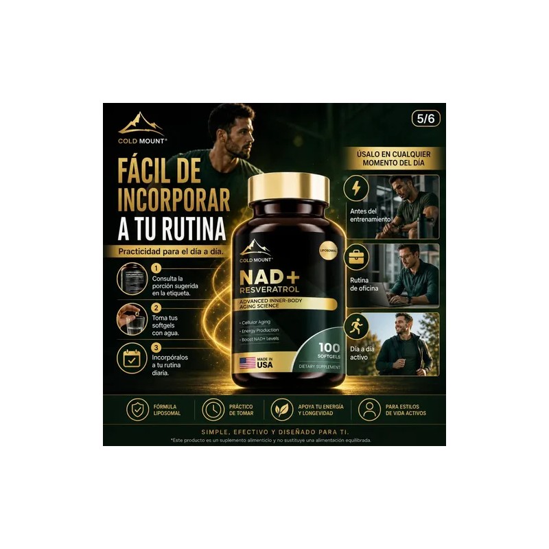 Suplemento Nad Resveratrol 100 Cápsulas Blandas