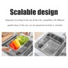 Sink Strainer Stainless Steel Expandable Strainer Basket Strainer with Fine