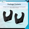 Marine City Black Nylon Best Grip Storage Boat Clips Light