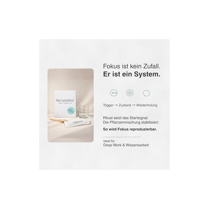 Focus Powder Drink with Adaptogens & Plants - Concentration, Mental