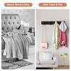 PMMASTO Coat Rack Wall Mount with L Shaped Black Coat