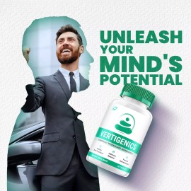 Vertigenics (3 Pack) Vertigenics Brain Supplement Capsules-Verti Genics All-Natural