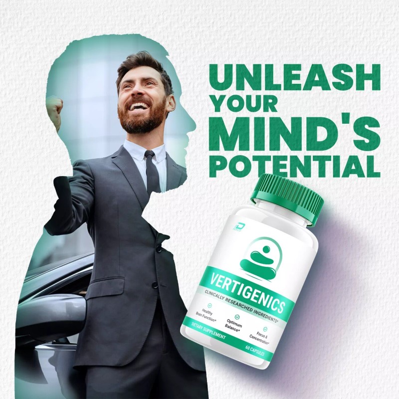 Vertigenics (3 Pack) Vertigenics Brain Supplement Capsules-Verti Genics All-Natural