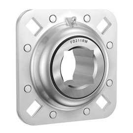FD211RM 1-1/2" Square Bore Disc Harrow Flange Bearing Unit for Farming Applications Kewanee Landoll Replaces FD211RM FD211-1 1/2SQ DHU1-1/2S-211 B3587 1K521 RD4498