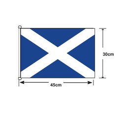 Stormflag Scotland shipflag fabric Small Flag-UK-British-England for boat 12x18in(30x45cm) and Double Stitched with D hook