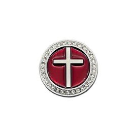 Metal Bling Car Cross Jesus Emblem with Rhinestones | 3D Christian Religious Vehicle Badge Stickers for Car Truck SUV Rear Tailgate Decoration
