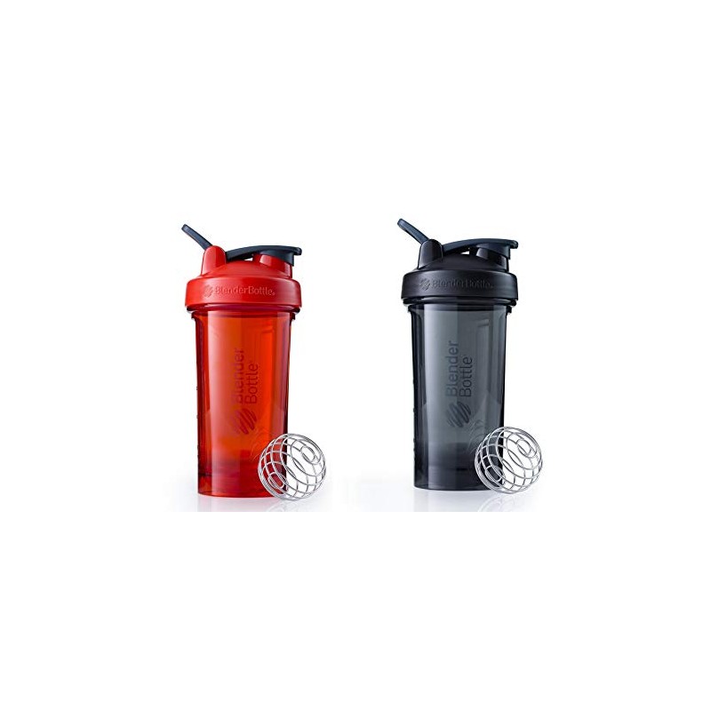 BlenderBottle Pro Series Shaker Bottle BlenderBall Rounded Base with SpoutGuard,