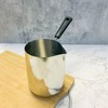 Long Handle Coffee Toroid Pitcher 304 Stainless Steel Rustproof Smoother