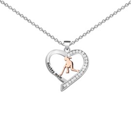 ENSIANTH Hockey Mom Necklace, Hockey Mom Gifts for Women, Hockey Lover, Gifts for Mom, Hockey Mom, Jewelry, Hockey Player, Gifts