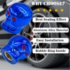 MEAJOO 8PCS Skull Style Tire Valve Stem Caps, with O