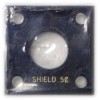 Capital Plastics Capitol Plastics U.S. Shield 5C 20.5 mm Black 2X2 Acrylic Screw Type New