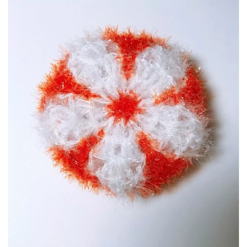 Korean Crochet Eco Dish Scrubbies Set of 5 (NO.1)