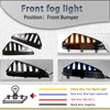 PGTOPONE Switchback White/Amber LED Front Bumper Fog Light DRL Amber
