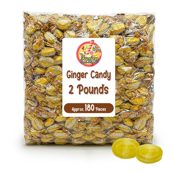 Fusion Sweets And Snacks Ginger Candy - 2 Pound Bag