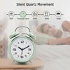 Loud Alarm Clock for Heavy Sleepers Adults, Metal 4 Inches