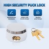 Mardili Hidden Shackle Trailer Puck Padlocks with Keyed Alike, 2-7/8"
