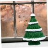 BUTIFULSIC 8 pcs Miniature Christmas Tree Figurines for Tabletop Decor