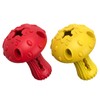 TONGKTAI Aggressive Dog Chew Toys, Indestructible Mushroom Rubber Chew Toy