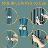 Metazonix - 4pcs Magnetic Curtain Tiebacks - Tie Backs for