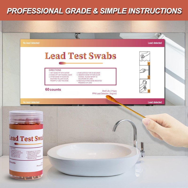 AAwipes Lead Test Swab Kit (80 Pcs Rapid Home Testing