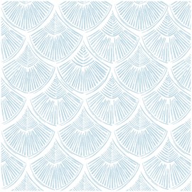 Modern Peel and Stick Wallpaper 17.3''×78.8'' Self Adhesive Wallpaper Blue and White Decorative Contact Paper Boho Removable Wall Paper for Bedroom Waterproof Wallpaper Bathroom Cabinets Decor Vinyl