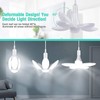 5 Leaf Garage Light LED Deformable Lamp 80W E26 Ceiling