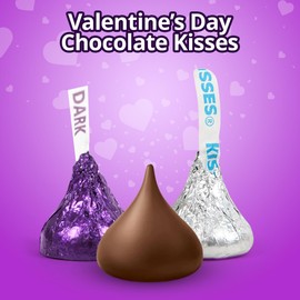 Chocolate Kisses Individually Wrapped Candy, Delicious Brighten Every Celebration, Perfect Chocolate Bulk for Sweet Surprises for Loved Ones. 2 Pound