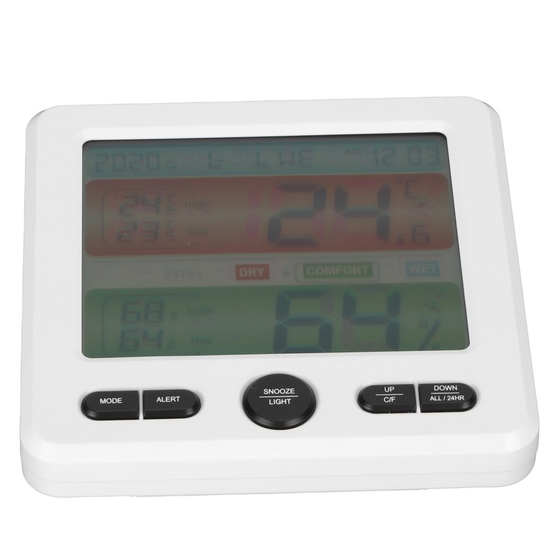 Digital Color Screen Temperature and Humidity Meter Indoor Thermometer Hygrometer