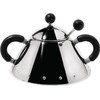 Alessi 9097 B Sugar Bowl with Spoon Stainless Steel Handles