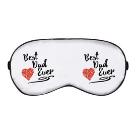 'Best Dad Ever with Red Heart' Sleep/Travel Eye Mask (EY00024087)