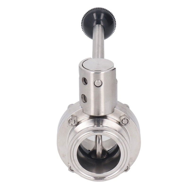Sanitary Butterfly Clamp Valve with Silicone Washer Stainless Steel Clamp