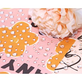 Shapenty 3mm 4mm 5mm 6mm Clear Dewdrop Waterdrop Water Drop Droplet Embellishment Bubble Dots Resin Beads Rhinestones for Greeting Card Making Scrapbooking Paper Art Crafts, 350PCS (Clear)