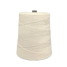 T.W Evans Cordage 16 PLY Cotton Twine 2 lb Cone - 2400 feet, White