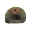 John Deere Full Mesh Trucker Hat, Olive Green, Leather Patch,