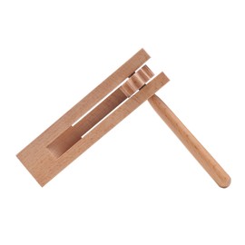 2 Pack Wooden Spinning Ratchet Noise Maker Grogger, Traditional Matraca for Parties, Sports Events and Celebrations