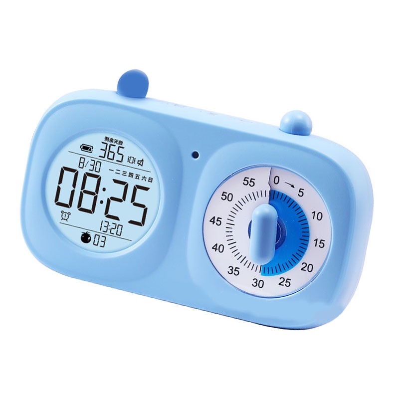 Dual Screen Visual Timer Multi Function Timing Countdown Clock Electronic