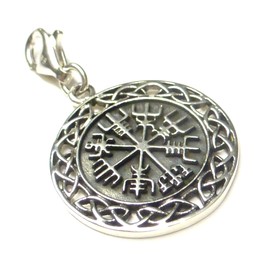 Silberschmuck - BG Sterling Silver Viking Compass Charm Gift Jewelry Friendship, Sterling Silver