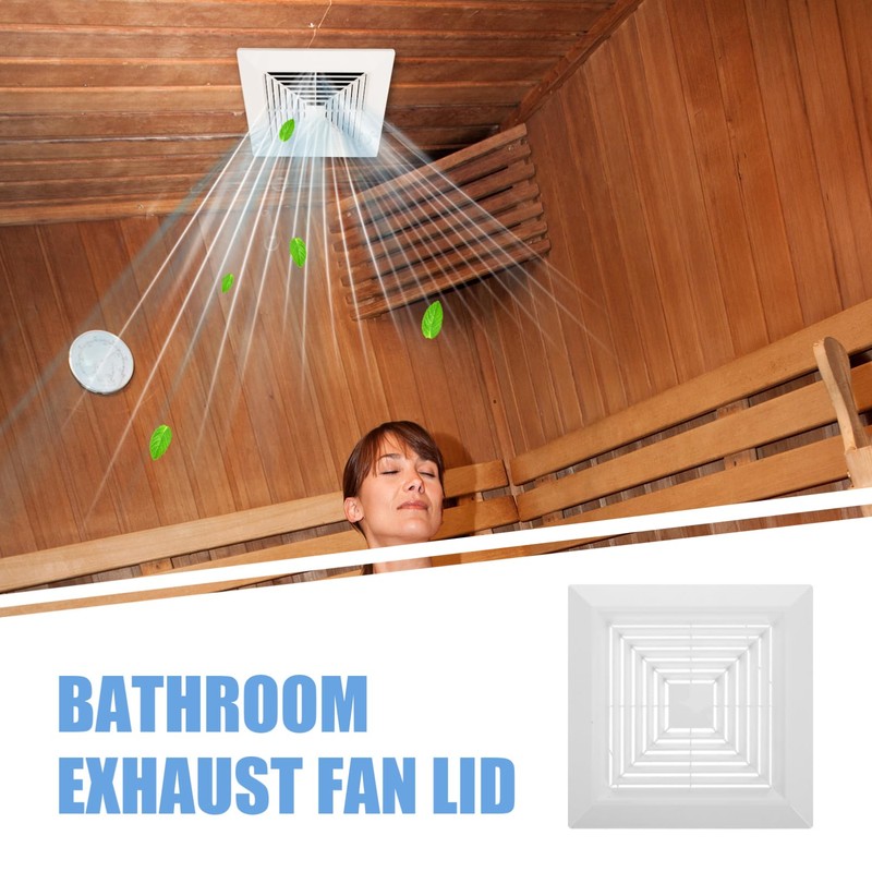 Mipcase Bathroom Ceiling Fan Grille Cover Replacement Vent for Square