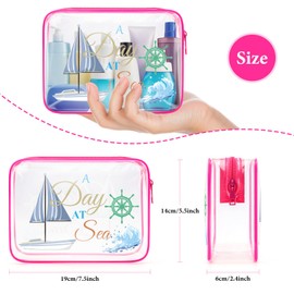 Beach Gifts for Women Birthday Makeup Bag Sea Themed Gifts for Women Ocean Gifts for Women Beach Lovers Gift Ideas PVC Cosmetic Bag Christmas Graduation Gift for Girl Teens Beach Lover Travel Bag