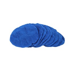 Motoforti 10pcs 7-8 Inch Soft Microfiber Car Waxing Polisher Pad Bonnet Long-lasting