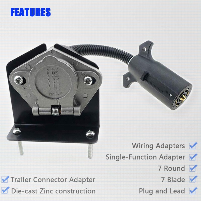 CARROFIX - Adaptador para conector de remolque de 7 vías