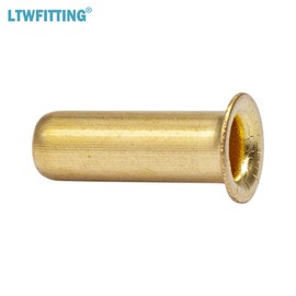LTWFITTING Messing Fittings Aussen 1/4" Stecken in Schlauch für Quetschverschraubung (500 Stücke)